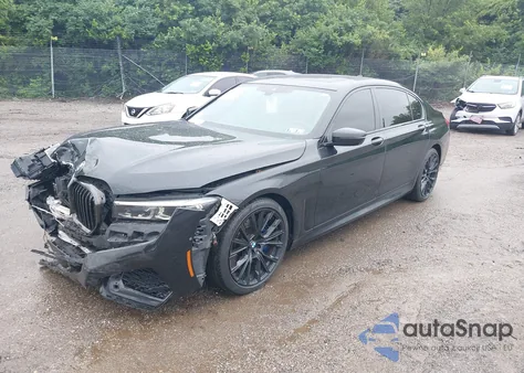 2021 BMW 740I z USA, uszkodzony, nr VIN WBA7T2C0XMCF73506